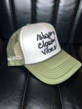 Load image into Gallery viewer, White &amp; Hunter Green Trucker &quot; ACV &quot;
